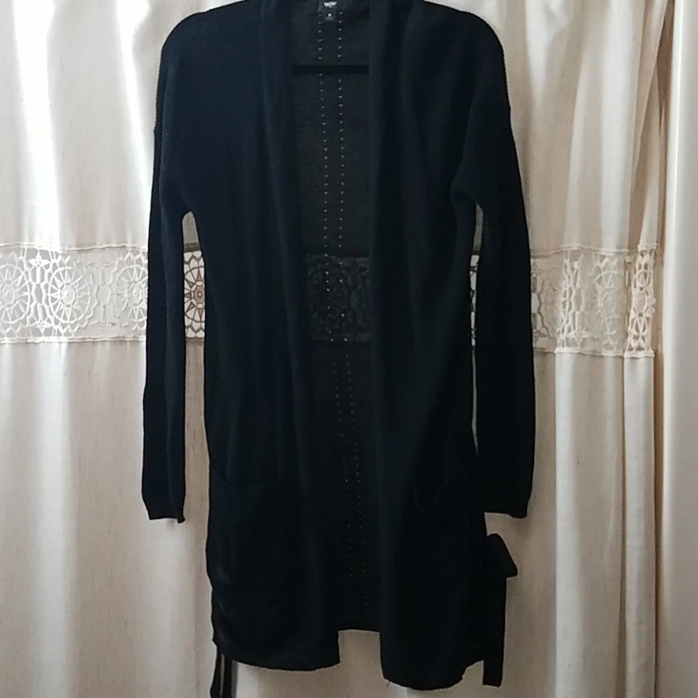 Women's black cardigan by Massimo size small - Picture 1 of 4